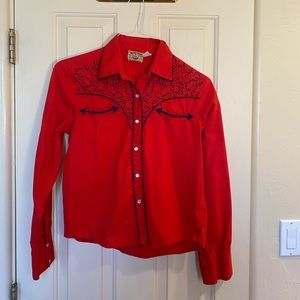 Gone 5/24 Vintage western shirt embroidered